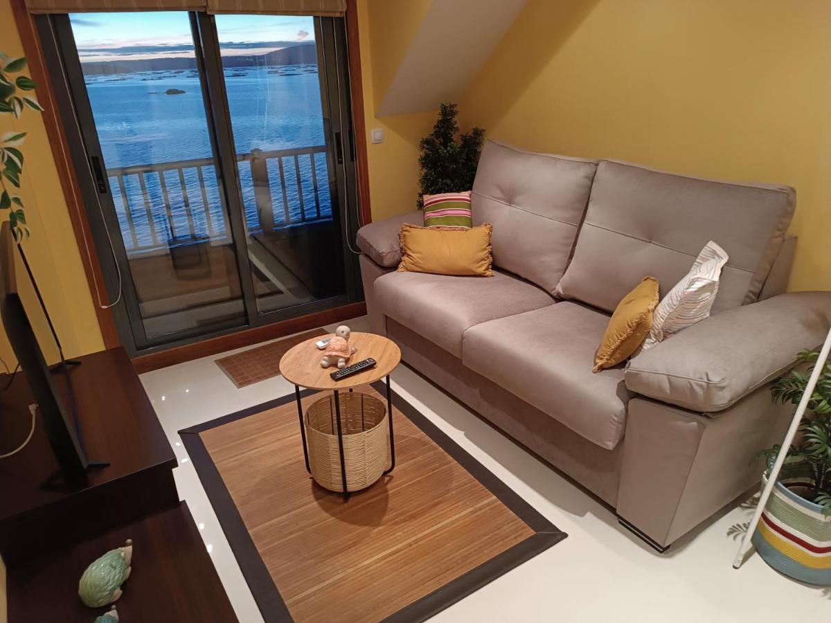 Apartmán Mirador Mar De Castelao, 1ª Linea De Playa Urbana Villanueva De Arosa Exteriér fotografie
