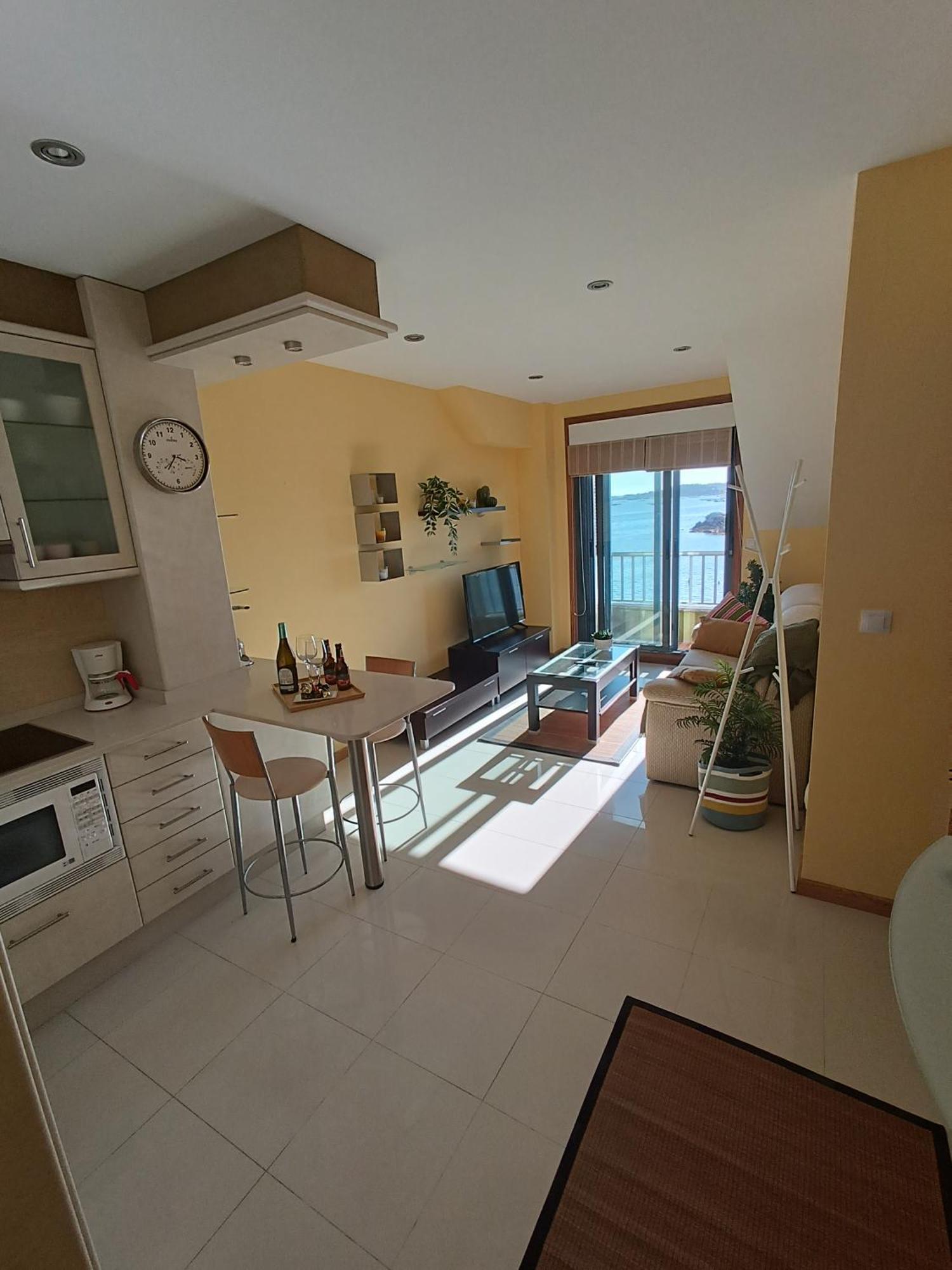 Apartmán Mirador Mar De Castelao, 1ª Linea De Playa Urbana Villanueva De Arosa Exteriér fotografie